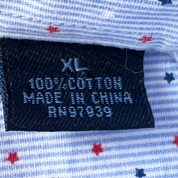 Charleston Threads Stars and Stripes Short Sleeve Button Down | XL - Picture 8 of 11